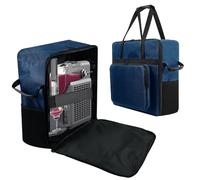 AF-WAN Carrying Storage Bag for Ninja FS301/FS301C/FS299/FS300 (68-88 oz) Frozen Drink & Slushie Machine,Multi-Pocket Design With Handles(Bag Only) (Blue)