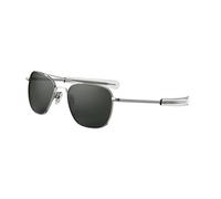 AF145 Gunmetal Unisex Outlet sunglasses Metal Rifle barrel Grey Squared Normal