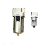 AF2000-02 1/4" AF3000-03 3/8" AF4000-04 1/2" Pneumatic Air Filter Compressor Filter Manual Drain Oil Separator(AF4000-04,Fiber Filter)