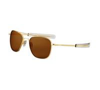 AF237 Gold 23k Unisex Outlet sunglasses Metal Gold Brown Squared Normal