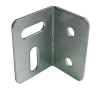 AF4F Galvanised Stretcher Plate Square Metal Angle Bracket/Brace 26.5 x 26.5 x 38 mm (25)