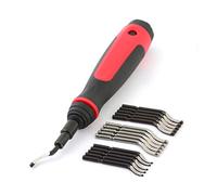 AFA Tooling Long Reach Deburring Tool with 15 High-Speed Steel Rotary Burr Removal Blades