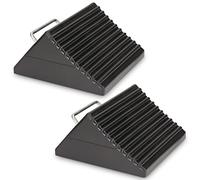 AFA Tooling - Set of 2 Wheel Chocks | Heavy Duty Nylon Rubber Wedge for Front and Back Tires | Heavy Weighted Design and Tie Off Handle | Chock Block for Your Camper, Trailer, RV, Truck, Car or ATV…