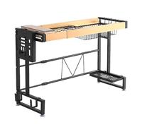 AFAGUEEUPD Dish Drainer Rack, over Sink Dish Drying Rack, Stainless Steel Kitchen Drying Rack, Pull-Out Cabinet Push-Pull Basket for Kitchen Countertop Organization