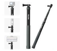 AFAITH Extended Edition Selfie Stick, 1.2m (3.9ft) Carbon Fiber Invisible Selfie Pole with 1/4" Screw for Insta360 X5 X4 Ace Pro GoPro 13-5 DJI Action 6 5 Pro 4 Pocket 4 3 Xtra Muse Camere
