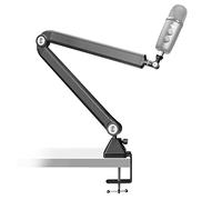 AFAITH Microphone Boom Arm Stand with Cable Management, Professional Heavy Duty Mic Stand for Broadcast Gaming Streaming Recording, Compatible with Blue Yeti Nano Snowball and Other Mic