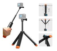 AFAITH Selfie Stick Floating Hand Grip Tripod Waterproof Extendable Selfie Monopod for Go pro Hero 13/12/11/10/9/8/7/6/5/4/3, DJI Osmo,Insta360 and Most Action Camera Snorkeling Diving Underwater