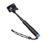 AFAITH Waterproof Selfie Stick, Unterwater Aluminum Hand Grip Extendable 7-19 inch Handheld Monopod Pole Grip for GoPro Hero 13 12 11 10 9 8 7 6 5 4 DJI Osmo 6/5pro/4/3,Insta 360 Ace Action Cameras