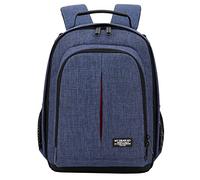 AFAKEREPPV Digital SLR Camera Waterproof Backpack Video One-shoulder Padded Tripod Bag With Rain Cover Men's Women's Protective Case Fit For Canon Fit For Nikon Digital Camera Bags(Blu)