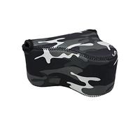 AFAKEREPPV Soft Mirrorless Camera Bag Small Neoprene Waterproof Protective Cover Bag Fit For Sony A6100 A6600 A6500 A6300 A6000 Fit For Canon M10 G3 X SX520 Digital Camera Bags(Camouflage Gray)