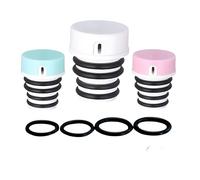 Afalix Portable Bidet Bottle Cap - Travel Bidet Sprayer for Toilet, Peri Bottle Postpartum Essential, Handheld Bum Washer, Fits 21-25mm Bottles (Pack of 3)