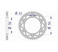 AFAM Aluminium Rear Sprocket 15206 - 520