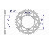 AFAM Aluminium Rear Sprocket 72304 - 520
