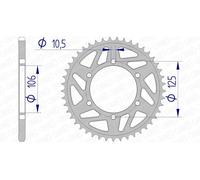 AFAM Aluminium Rear Sprocket 87606 - 520