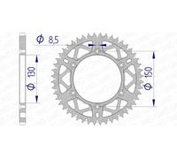 AFAM Aluminium Ultra-Light Self-Cleaning Rear Sprocket 13323 - 520