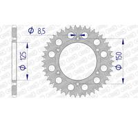 AFAM Aluminium Ultra-Light Self-Cleaning Rear Sprocket 72304 - 520, size 230 mm