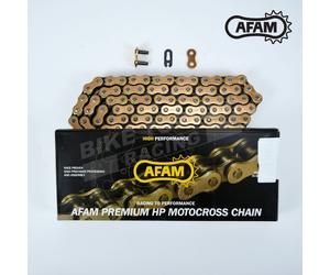 Afam Recommended Gold 420 Pitch 138 Link Chain fits MBK 50 X-Power 2007-2012