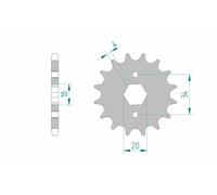 AFAM Steel Standard Front Sprocket 20200 - 428