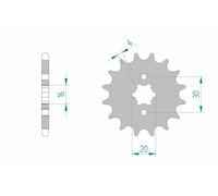 AFAM Steel Standard Front Sprocket 24200 - 428