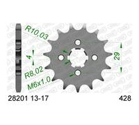 AFAM Steel Standard Front Sprocket 28201 - 428, size 70 mm
