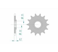 AFAM Steel Standard Front Sprocket 73301 - 520