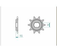 AFAM Steel Standard Front Sprocket 94123 - 420