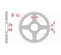 AFAM Steel Standard Rear Sprocket 10221 - 520
