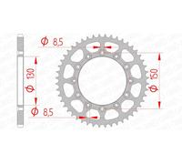 AFAM Steel Standard Rear Sprocket 12323 - 520