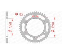 AFAM Steel Standard Rear Sprocket 35304 - 520