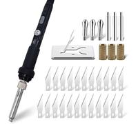 Afantti 31 Pieces Electric Hot Knife Cutter Tool | Temperature Adjustable | for Foam Plastic Fabric Rope