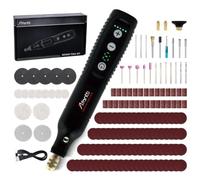 Afantti Mini Cordless Rotary Tool Kit Detail Sander Pen Hand Grinder | 2000mAh | 9 Speed | Dust Fan | LED Light | 150+ Accessories | for Small Crafts & Repairs Sanding Grinding Drilling Polishing
