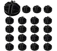 AFASOES 20PCS Wire Cube Plastic Connectors Black Interlocking Plastic Connector Modular Organizer Clasp Buckle Clip for Cube Storage Shelving/Cabinet Modular Organizer/DIY Storage Cabinet