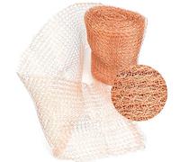 AFASOES Copper Mesh, Rodent Mesh Copper Blocker Pest Stopper Rat Proof Wire Mesh Rodent Insect Control Mesh Pure Copper Knitted Mesh Copper Wool for Garden Mouse Bat Bird Snail Insect (6M/20ft)