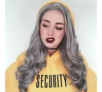 AFBeauty Grey Lace Front Wig Synthetic Long Wave Silver Gray Gluless Free Part Wig Heat Resistant Fiber Natural Soft Wigs for Women Cosplay Party