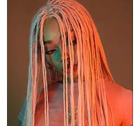 AFBeauty Platinum Blonde Braided Lace Front Wig - Long White Micro Braid Synthetic Wig, Pre-Plucked, Heat Resistant Fiber, Afro Braids, 26 Inches