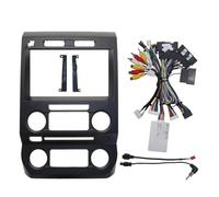 AFBGHLKMB Navigation Frame Radio Bezel Car Frame Fascia Adapter Canbus Box Decoder Android Radio Dash Fitting Panel Kit For F150 For F250 For Raptor 2015-2021