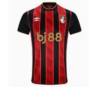 AFC Bournemouth Castore Men's Home Short Sleeve Shirt, High Risk Red/Caviar, XXL