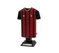 AFC Bournemouth Home Away Third Retro Metal Football Shirt - Officially Licensed Miniature Alloy Replica Jersey Collectible Display Gift - Personalise Customisable Name & Number Decals (25/26 Home)