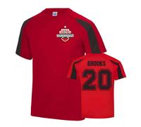 AFC Bournemouth Junior David Brooks Bournemouth Sports Training Jersey in Red | Size: 9-11 Years AFC Bournemouth Red 9-11 Years