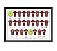 AFC Bournemouth Signed 2025-26 Signed Team Poster, Autographed By Full Squad, Choose Framed or Print Only (A3, Unframed)