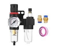 AFC2000 Oil Water Separator Regulator Trap Filter | Airbrush Air Compressor Pressure Reducing 1/4(AFC2000 w PC602)