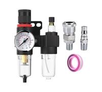 AFC2000 Oil Water Separator Regulator Trap Filter | Airbrush Air Compressor Pressure Reducing 1/4(AFC2000 w JP)