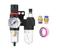 AFC2000 Oil Water Separator Regulator Trap Filter | Airbrush Air Compressor Pressure Reducing 1/4(AFC2000 w PC1402)