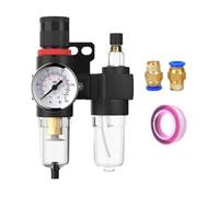 AFC2000 Oil Water Separator Regulator Trap Filter | Airbrush Air Compressor Pressure Reducing 1/4(AFC2000 w PC1202)