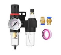 AFC2000 Oil Water Separator Regulator Trap Filter | Airbrush Air Compressor Pressure Reducing 1/4(AFC2000 w PC402)