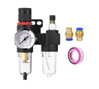 AFC2000 Oil Water Separator Regulator Trap Filter | Airbrush Air Compressor Pressure Reducing 1/4(AFC2000 w PC1602)