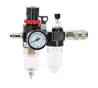 AFC2000 Oil Water Separator Regulator Trap Filter Airbrush Air Compressor Pressure Reducing G1/4 AFR2000 + AL2000 EU Fittings(AFC2000-SM20PM20,6MM)