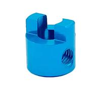 AFCAHEH 1 Piece Boat Model Dog Shaft Crutch Connector DIY Propeller Crutch Paddle Fork for Rc Boat Drive Shaft Parts(4mm blue)
