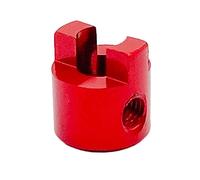 AFCAHEH 1 Piece Boat Model Dog Shaft Crutch Connector DIY Propeller Crutch Paddle Fork for Rc Boat Drive Shaft Parts(4mm red)