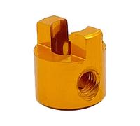 AFCAHEH 1 Piece Boat Model Dog Shaft Crutch Connector DIY Propeller Crutch Paddle Fork for Rc Boat Drive Shaft Parts(3mm gold)